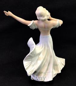 RARE Wallendorf 1764 Germany Art Deco Female Dancer Ballroom Porcelain Figure