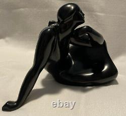 RETIRED Lladro Ebony Look Idea Porcelain Woman Figurine 8277 Jose' Luis Santes