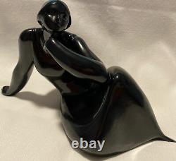 RETIRED Lladro Ebony Look Idea Porcelain Woman Figurine 8277 Jose' Luis Santes