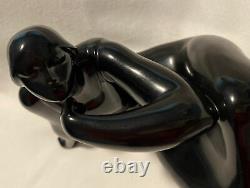 RETIRED Lladro Ebony Look Idea Porcelain Woman Figurine 8277 Jose' Luis Santes