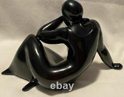 RETIRED Lladro Ebony Look Idea Porcelain Woman Figurine 8277 Jose' Luis Santes