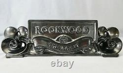 ROOKWOOD POTTERY Collector's /Advertiser's Porcelain Table 2-Sided Sign. RP 1986