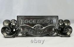 ROOKWOOD POTTERY Collector's /Advertiser's Porcelain Table 2-Sided Sign. RP 1986