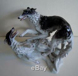 ROSENTHAL BORZOI RUSSIAN WOLFHOUND DOG GROUP PORCELAIN FIGURINE #1599 Yarks Ural