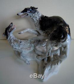 ROSENTHAL BORZOI RUSSIAN WOLFHOUND DOG GROUP PORCELAIN FIGURINE #1599 Yarks Ural