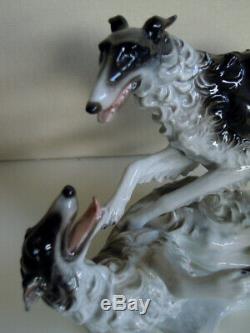 ROSENTHAL BORZOI RUSSIAN WOLFHOUND DOG GROUP PORCELAIN FIGURINE #1599 Yarks Ural