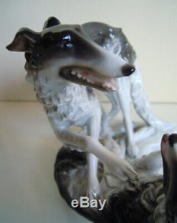 ROSENTHAL BORZOI RUSSIAN WOLFHOUND DOG GROUP PORCELAIN FIGURINE #1599 Yarks Ural