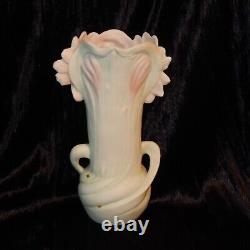 ROYAL DUX Bohemia Bisque Art Nouveau Deco Lady Vase Blush Porcelain Flowers