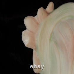 ROYAL DUX Bohemia Bisque Art Nouveau Deco Lady Vase Blush Porcelain Flowers