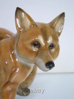 Rare 11 Art Deco Hutschenreuther-rosenthal Fox (vixen) Group Porcelain Figurine