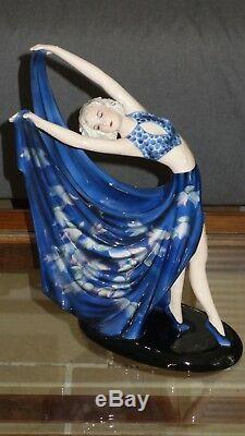 Rare 14 Vtg Goldscheider Wien Austria ceramic dancer figurine by Stefan Dakon