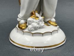 Rare Antique German Art Deco Hertwig Katzhutte Porcelain Figurine Of Pierrot