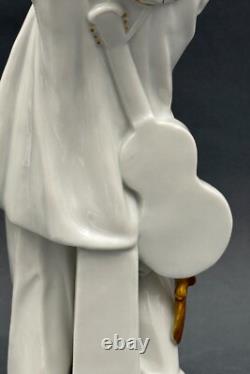 Rare Antique German Art Deco Hertwig Katzhutte Porcelain Figurine Of Pierrot