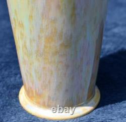 Rare Antique Ruskin Souffle Lustre Glazed Rolling Pin Vase Date 1924 Art Pottery