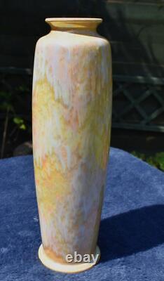 Rare Antique Ruskin Souffle Lustre Glazed Rolling Pin Vase Date 1924 Art Pottery