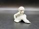 Rare Antique White Porcelain Sitting Monkey Made In Germany Chimpanzee Art Deco