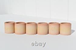Rare Art Deco 1920s' Painted Porcelain Napkin Rings Depicting 6 Flapper Girls