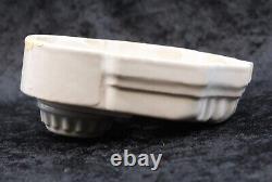 Rare Art Deco 1920s Single White Porcelain Wall Sconce