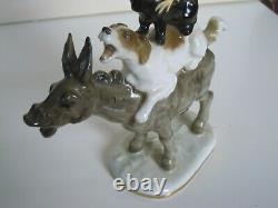 Rare Art Deco Hutschenreuther-rosenthal Porcelain Figurine Bremen Town Musicians