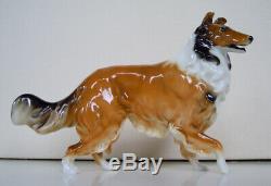 Rare Art Deco Hutschenreuther-rosenthal Rough Collie Dog Porcelain Figurine