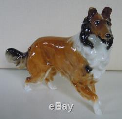 Rare Art Deco Hutschenreuther-rosenthal Rough Collie Dog Porcelain Figurine