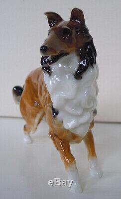 Rare Art Deco Hutschenreuther-rosenthal Rough Collie Dog Porcelain Figurine