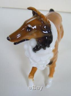 Rare Art Deco Hutschenreuther-rosenthal Rough Collie Dog Porcelain Figurine