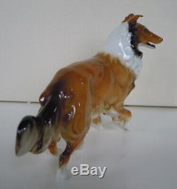 Rare Art Deco Hutschenreuther-rosenthal Rough Collie Dog Porcelain Figurine