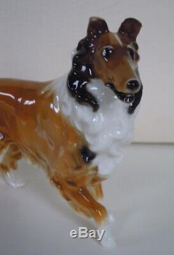 Rare Art Deco Hutschenreuther-rosenthal Rough Collie Dog Porcelain Figurine