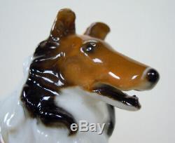 Rare Art Deco Hutschenreuther-rosenthal Rough Collie Dog Porcelain Figurine