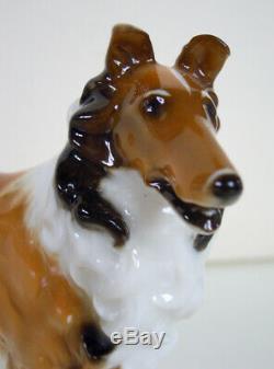 Rare Art Deco Hutschenreuther-rosenthal Rough Collie Dog Porcelain Figurine