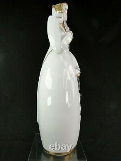 Rare Bouteille Porcelaine De Limoges Art Deco Esprit Robj Moderniste