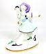 Rare Color Vtg Art Deco Pierrot & Pierrette Czechoslovakian Porcelain Figurine