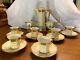 Rare Exquisite Vintage T&v Limoges Porcelain Art Deco Teaset For 6