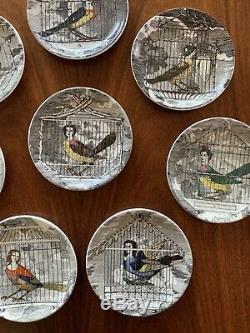 Rare Fornasetti Le Arpie Gentili Lady Bird Coasters Italy