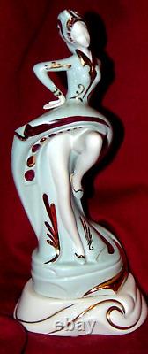 Rare Galos Porcelain Art Deco 6662 Women Sculpture Figurine Spain