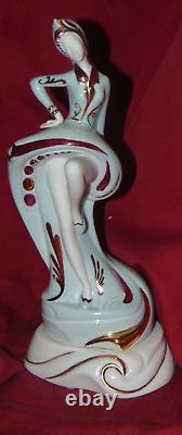 Rare Galos Porcelain Art Deco 6662 Women Sculpture Figurine Spain