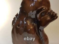 Rare German Goebel Art Deco Porcelain Animal Monkey Marked Perfume Figure Lamp