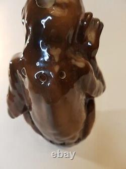 Rare German Goebel Art Deco Porcelain Animal Monkey Marked Perfume Figure Lamp