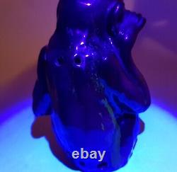 Rare German Goebel Art Deco Porcelain Animal Monkey Marked Perfume Figure Lamp