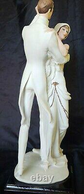 Rare Guiseppe Armani Porcelain Tango Couple Dancing Figurin Art Deco Stunning