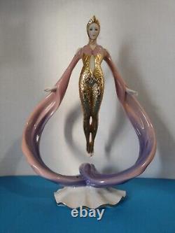 Rare Htf The Franklin Mint Daybreak In Gold Fine Porcelain Figurine