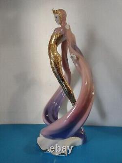 Rare Htf The Franklin Mint Daybreak In Gold Fine Porcelain Figurine