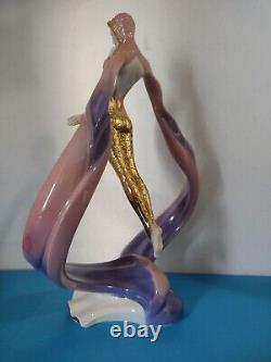 Rare Htf The Franklin Mint Daybreak In Gold Fine Porcelain Figurine