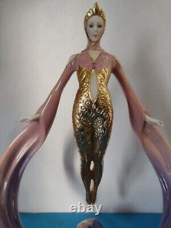 Rare Htf The Franklin Mint Daybreak In Gold Fine Porcelain Figurine