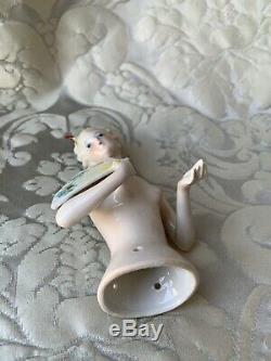 Rare Large Half-doll/demi-figurine/buste Porcelaine/teepuppe/art Deco/hertwig/xl