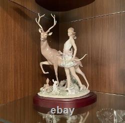 Rare Lladro Diana Goddess Of The Hunt #6269 Mint Condition