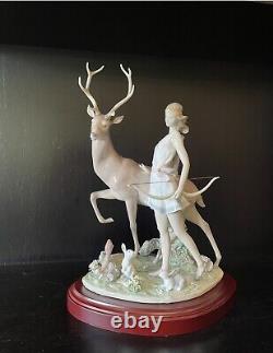 Rare Lladro Diana Goddess Of The Hunt #6269 Mint Condition