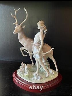 Rare Lladro Diana Goddess Of The Hunt #6269 Mint Condition