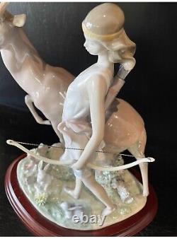 Rare Lladro Diana Goddess Of The Hunt #6269 Mint Condition